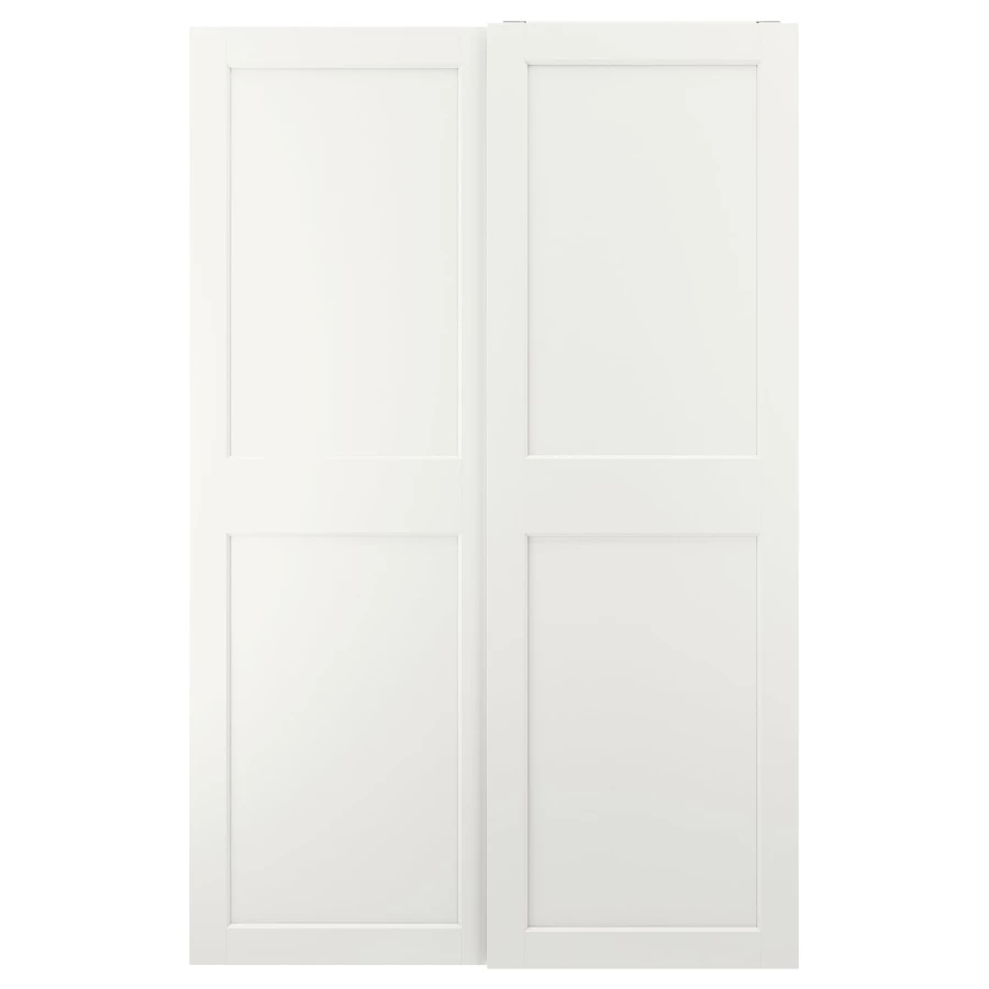 Пара рам раздвижных дверей - GRIMO IKEA/ ГРИМО ИКЕА, 150х236 см, белый (изображение №1)