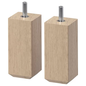 Ножки - IKEA STUBBARP, 10 см, под беленый дуб, СТУББАРП ИКЕА