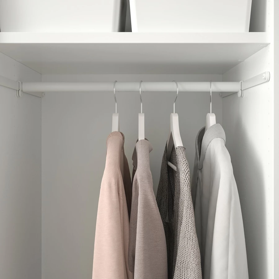Платяной шкаф - PLATSA/FONNES/IKEA/ ПЛАТСА/ФОННЕС ИКЕА,120x57x251 см, белый (изображение №5)