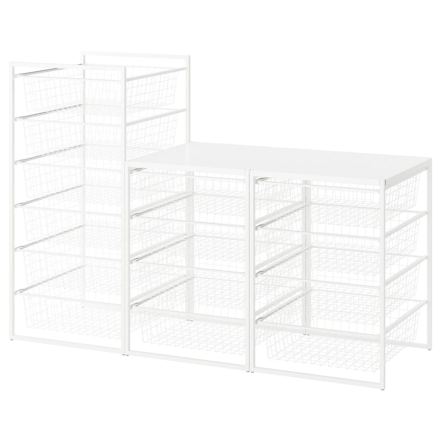 Стеллаж - IKEA JONAXEL, 148х51х104 см, белый, ЙОНАКСЕЛЬ ИКЕА (изображение №1)