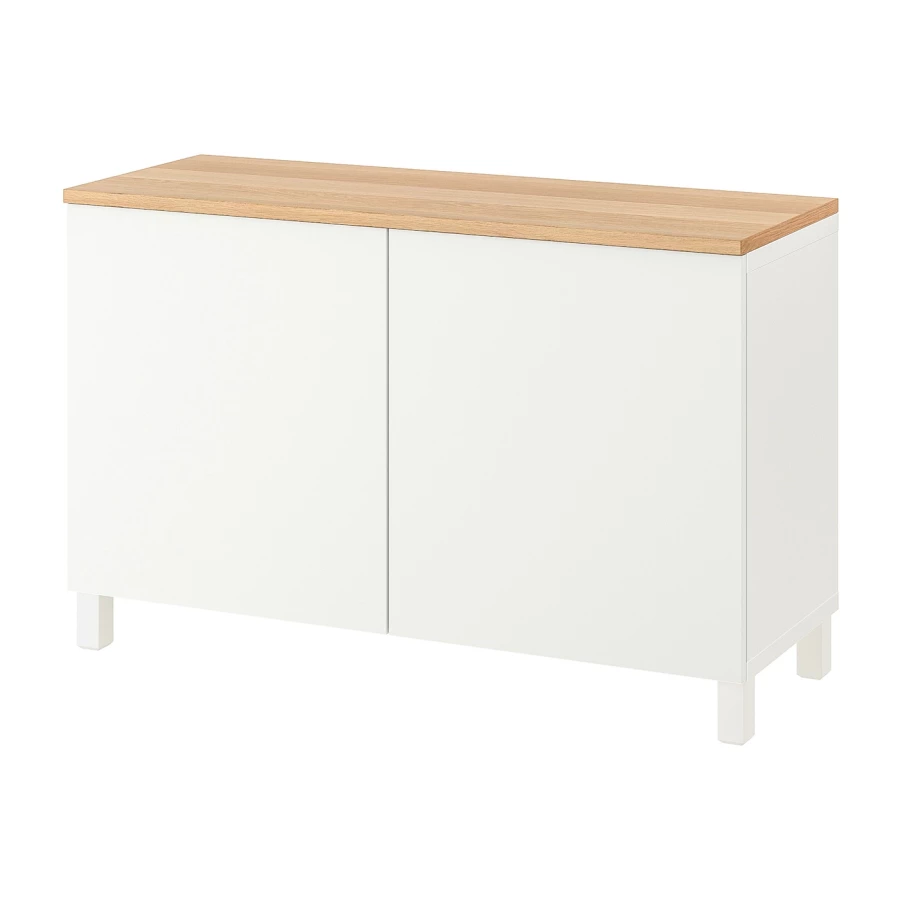 Комбинация для хранения - IKEA BESTÅ/BESTA, 120x42x76 см, белый, Беста/Бесто ИКЕА (изображение №1)