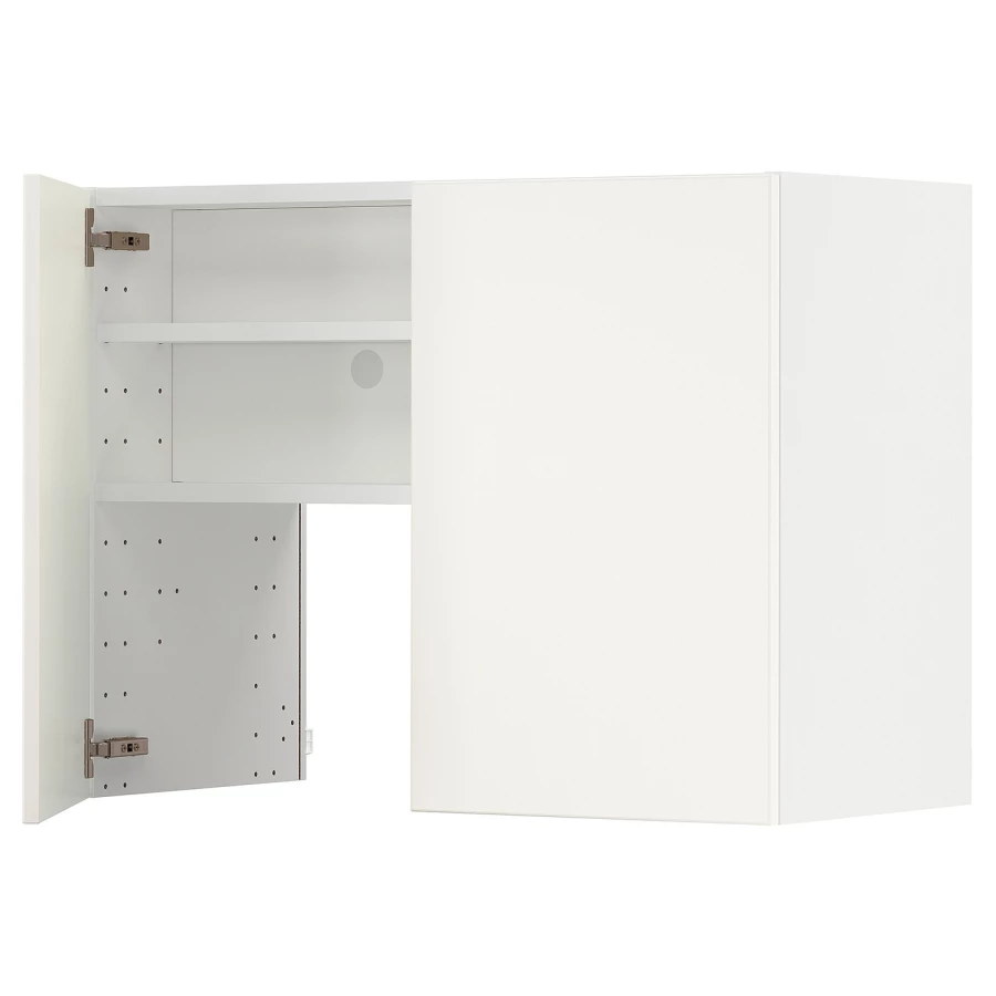 Навесной шкаф с полкой - METOD IKEA/ МЕТОД ИКЕА, 80х60 см, белый (изображение №1)