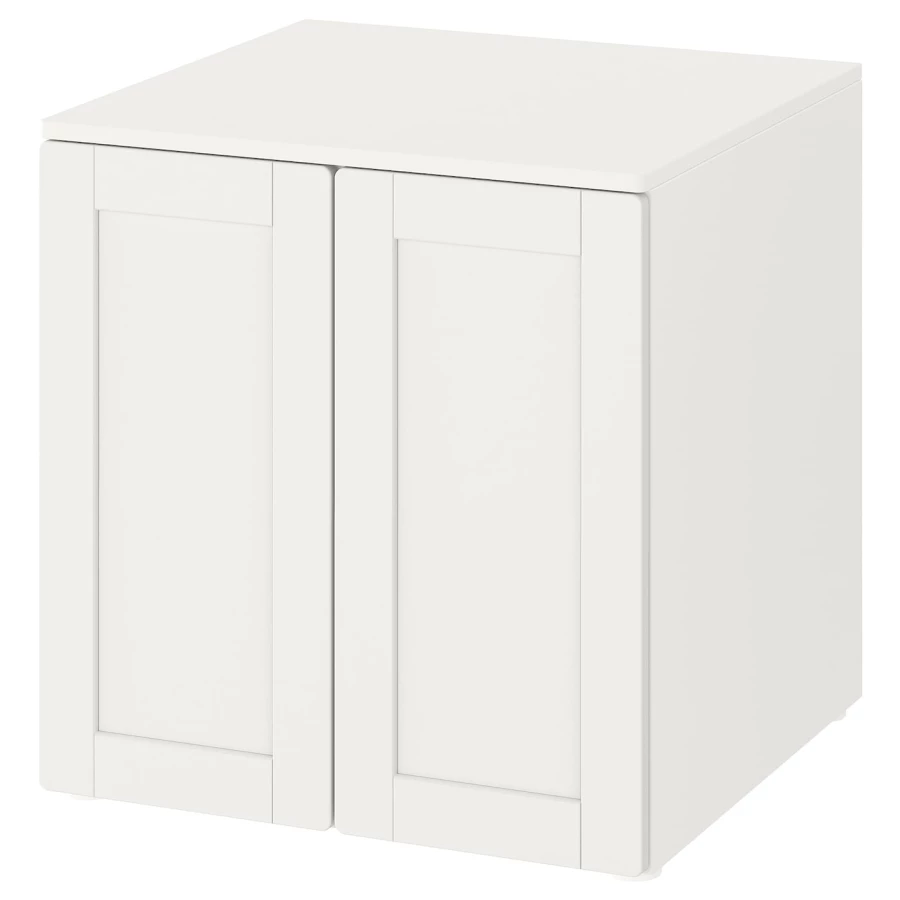 Шкаф детский - IKEA PLATSA/SMÅSTAD/SMASTAD, 60x55x63 см, белый, ИКЕА (изображение №1)