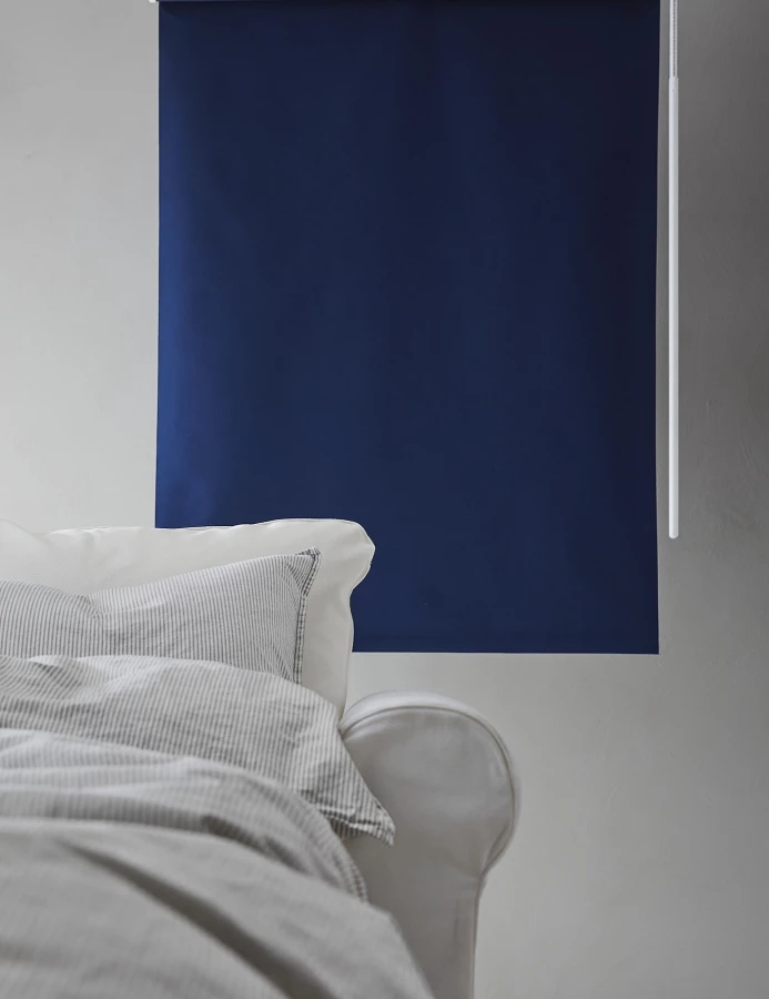 Рулонная штора - IKEA FRIDANS, 195х60 см, синий, ФРИДАНС ИКЕА (изображение №7)