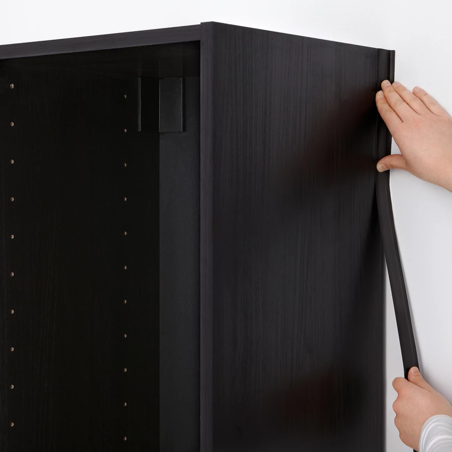 Защитная планка - METOD  IKEA/ МЕТОД ИКЕА, 220 см, черный (изображение №2)