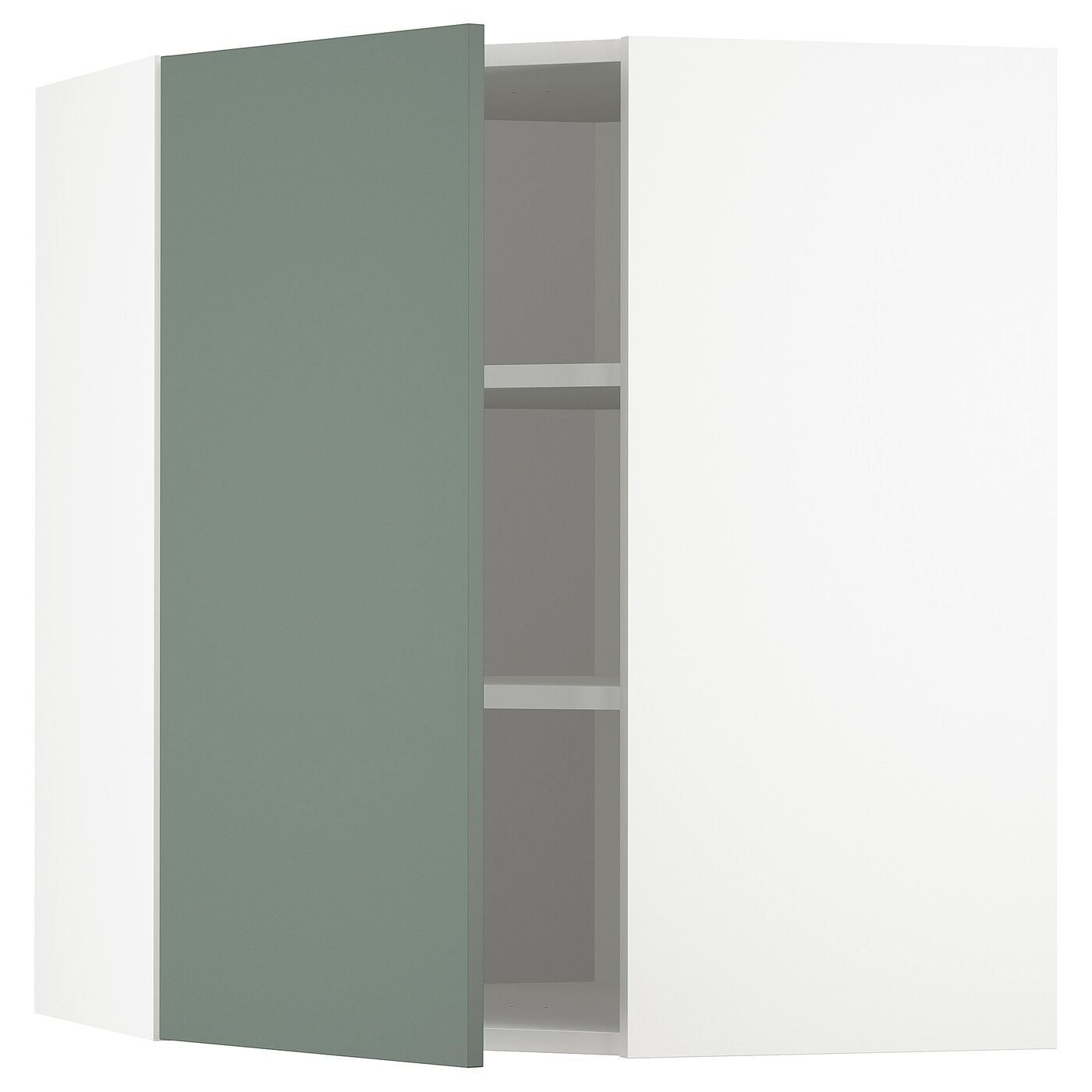 Шкаф  - METOD IKEA/ МЕТОД ИКЕА, 80х68 см, белый/темно-зеленый
