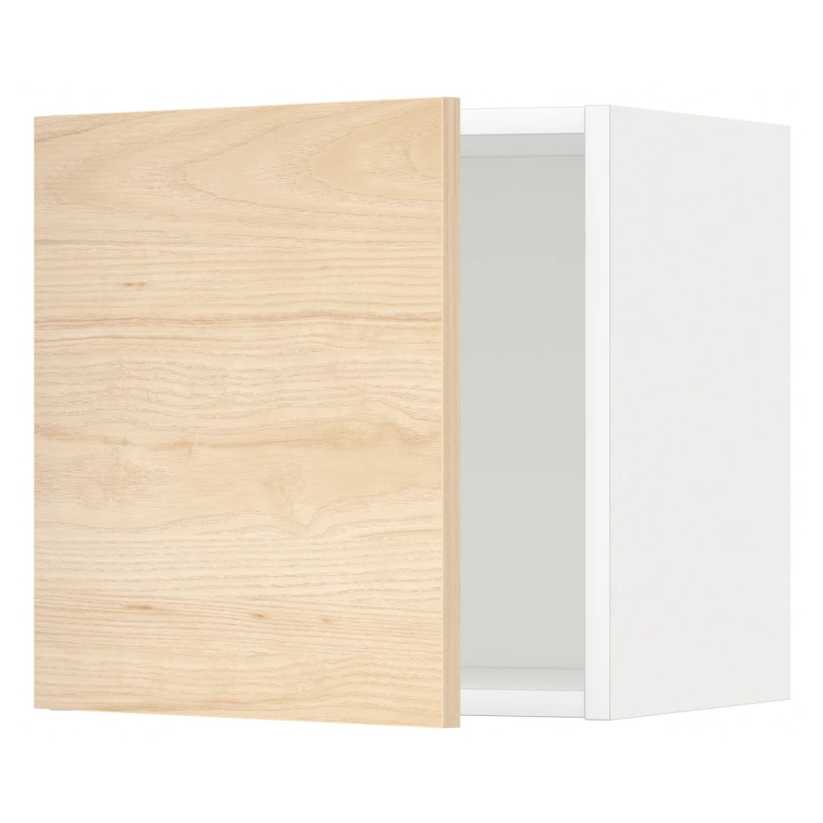 METOD Навесной шкаф - METOD IKEA/ МЕТОД ИКЕА, 40х40 см, белый/под беленный дуб (изображение №1)