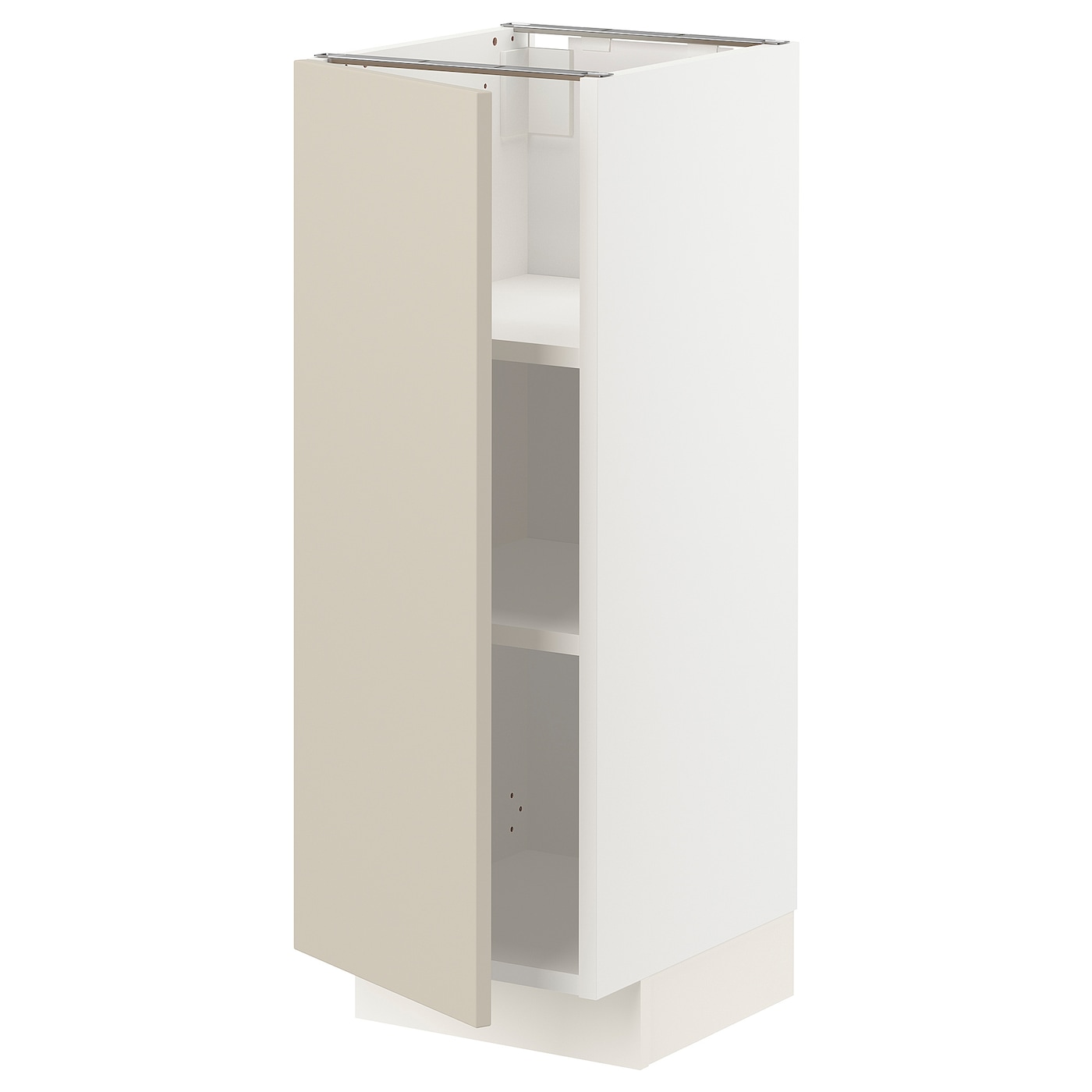 Напольный шкаф  - IKEA METOD, 88x39x30см, белый/бежевый, МЕТОД ИКЕА