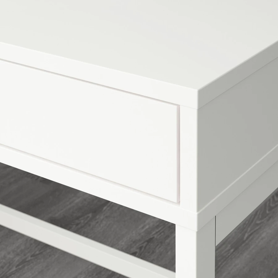 Письменный стол с ящиками - IKEA ALEX/ АЛЕКС ИКЕА, 132x58 см, белый (изображение №9)