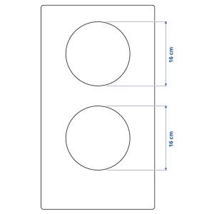 Второе фото. Индукционная варочная панель - VÄLBILDAD / VАLBILDAD IKEA/ ВАЛЬБИЛДАД ИКЕА, 29 см, черный