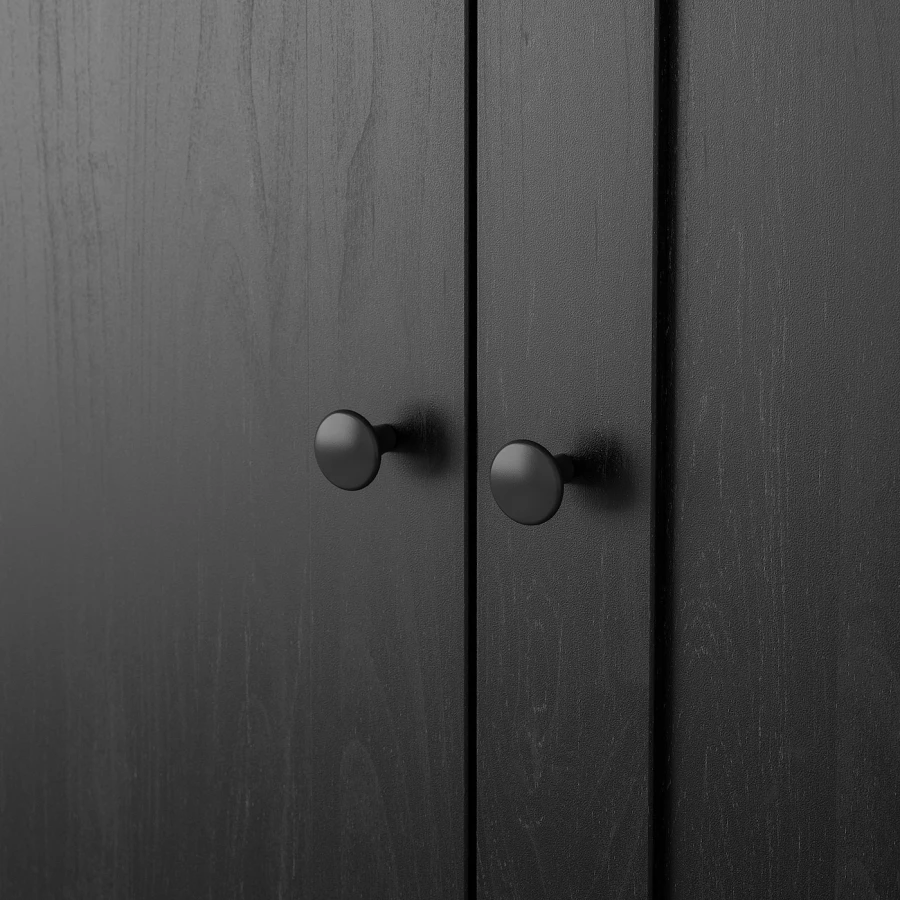 Шкаф - IKEA RAKKESTAD/РАККЕСТАД ИКЕА, 55х117х176 см, черный (изображение №3)