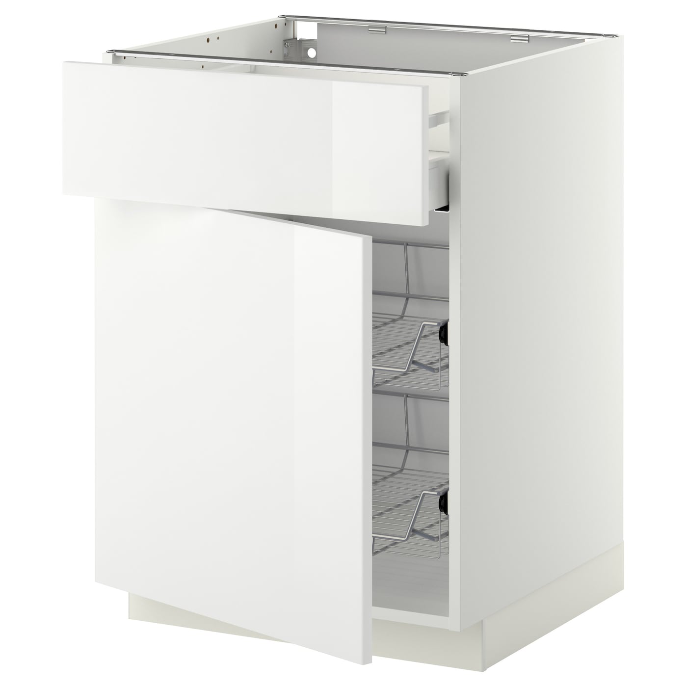 Напольный шкаф - IKEA METOD MAXIMERA, 88x80x62см, белый, МЕТОД МАКСИМЕРА ИКЕА