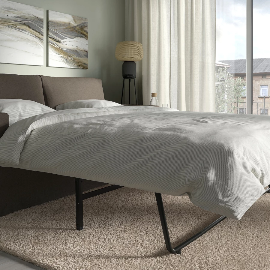 2-местный диван - IKEA HYLTARP, 93x182см, серый, ХИЛТАРП ИКЕА (изображение №4)