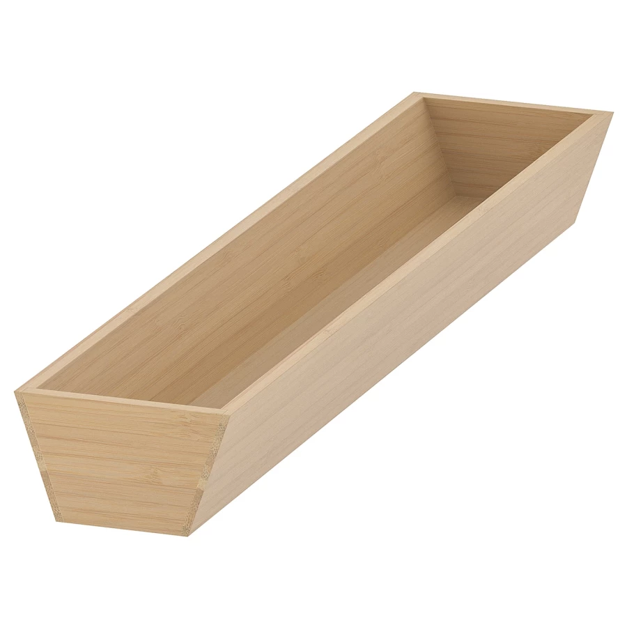 Лоток для столовых приборов - IKEA UPPDATERA, 10х50 см, бамбук, УППДАТЕРА ИКЕА (изображение №1)