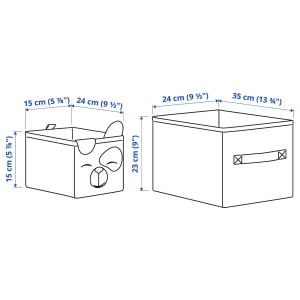 Второе фото. Бокс-сет - DRÖMSLOTT /DRОMSLOTT IKEA/ ДРЕМСЛОТТ ИКЕА, 24х23 см/15х15 см, серый