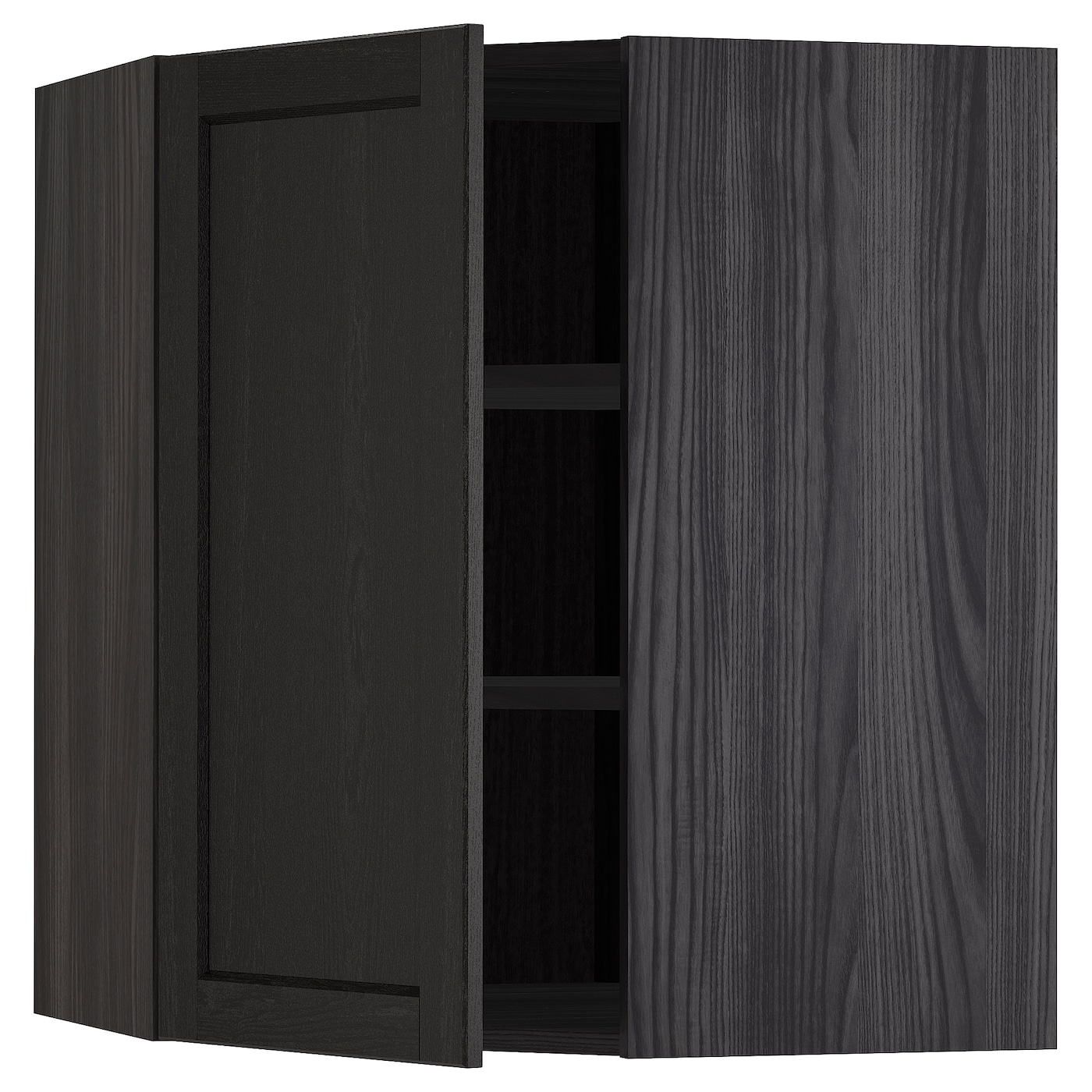 METOD Навесной шкаф - METOD IKEA/ МЕТОД ИКЕА, 80х68 см, черный