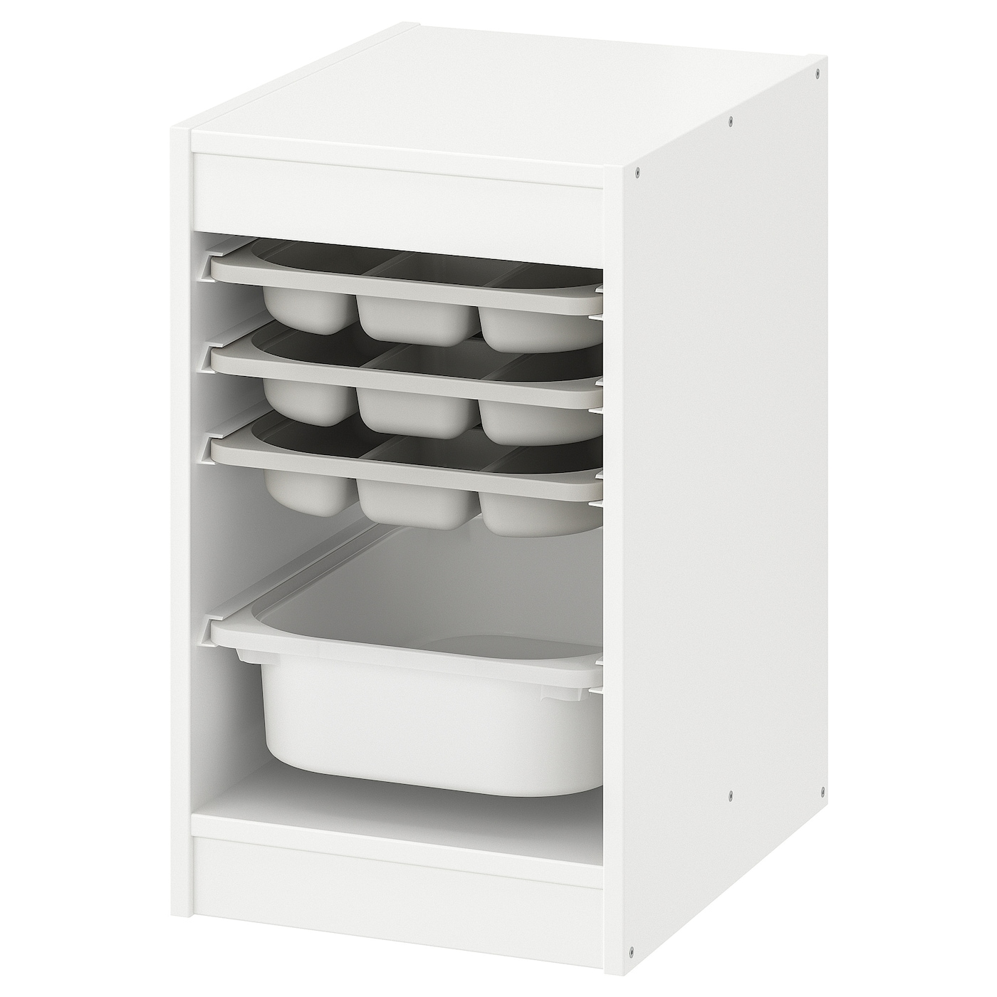 Стеллаж - IKEA TROFAST, 34х44х56 см, белый/бело-серый, ТРУФАСТ ИКЕА