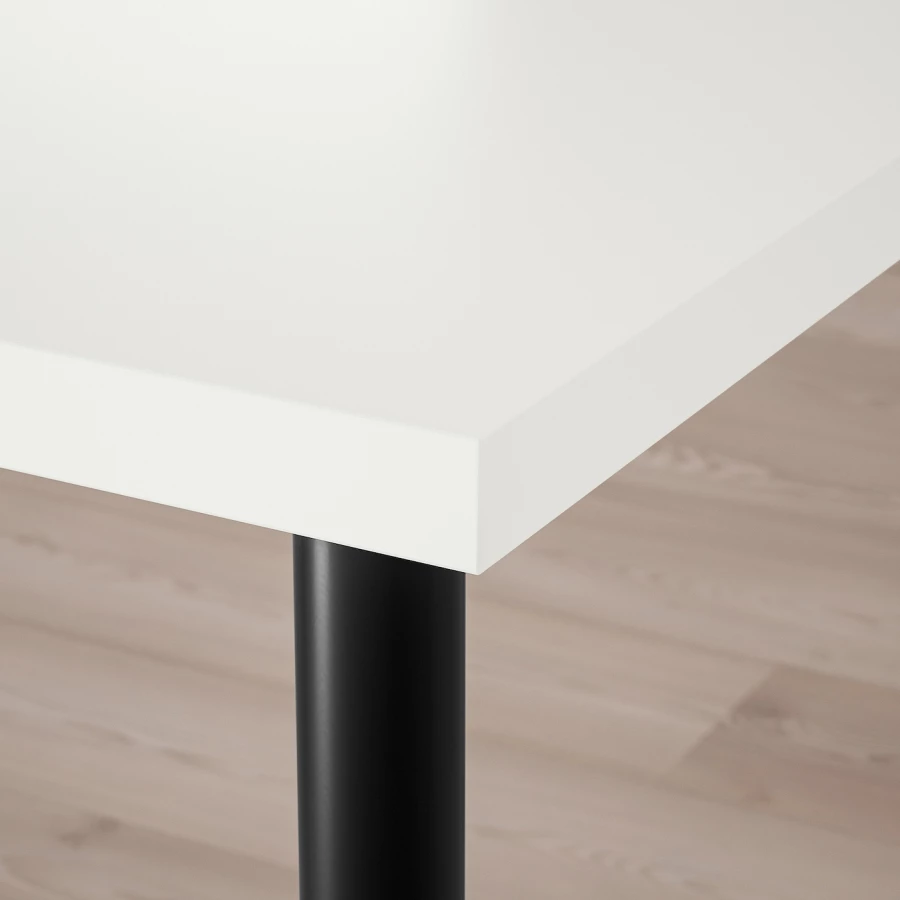 Письменный стол - IKEA LAGKAPTEN/OLOV, 120х60х63-93 см, белый/черный, ЛАГКАПТЕН/ОЛОВ ИКЕА (изображение №5)