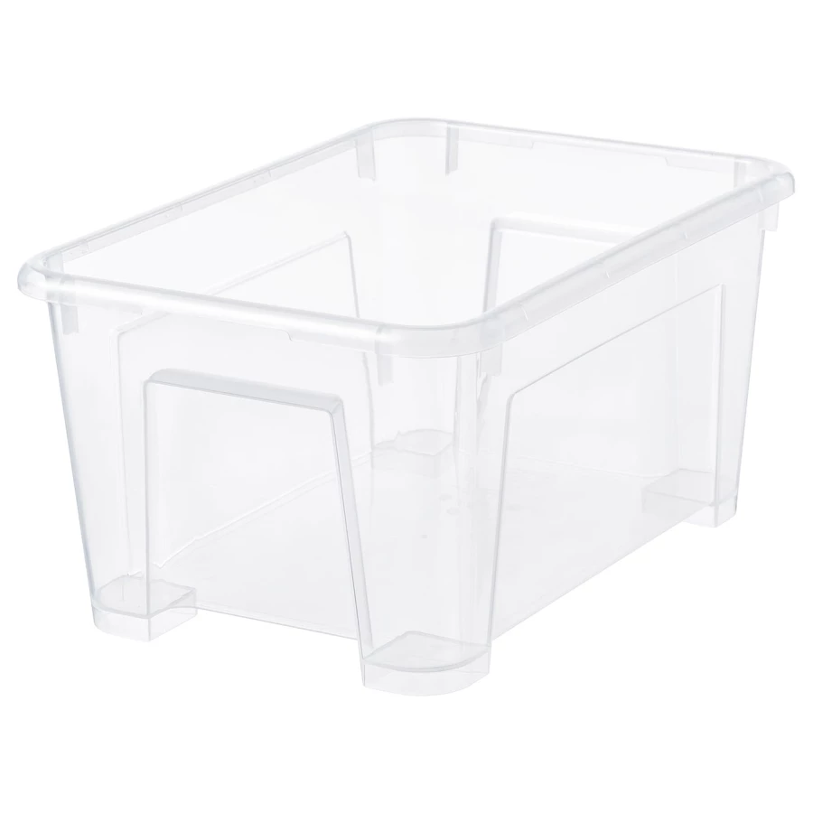 Коробка - SAMLA IKEA/САМЛА ИКЕА, 28х14 см, прозрачный (изображение №1)