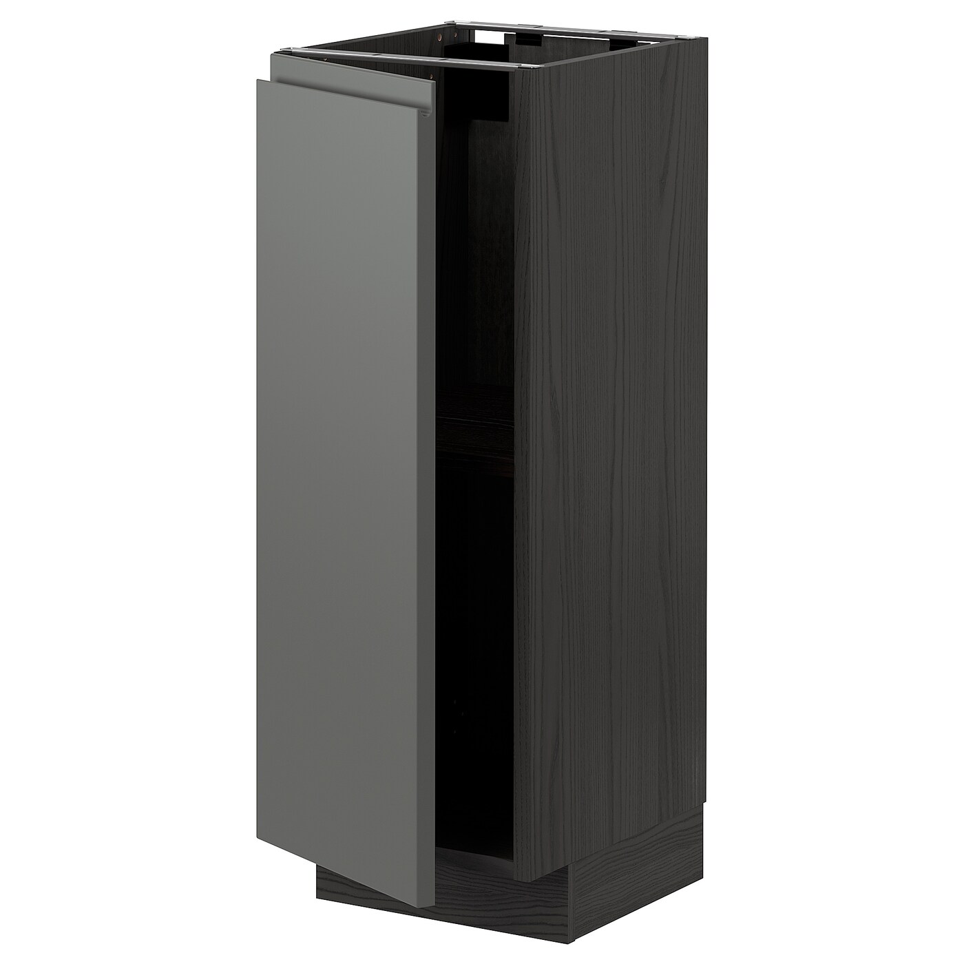 Напольный шкаф - METOD IKEA/ МЕТОД ИКЕА,  88х30 см, серый/черный