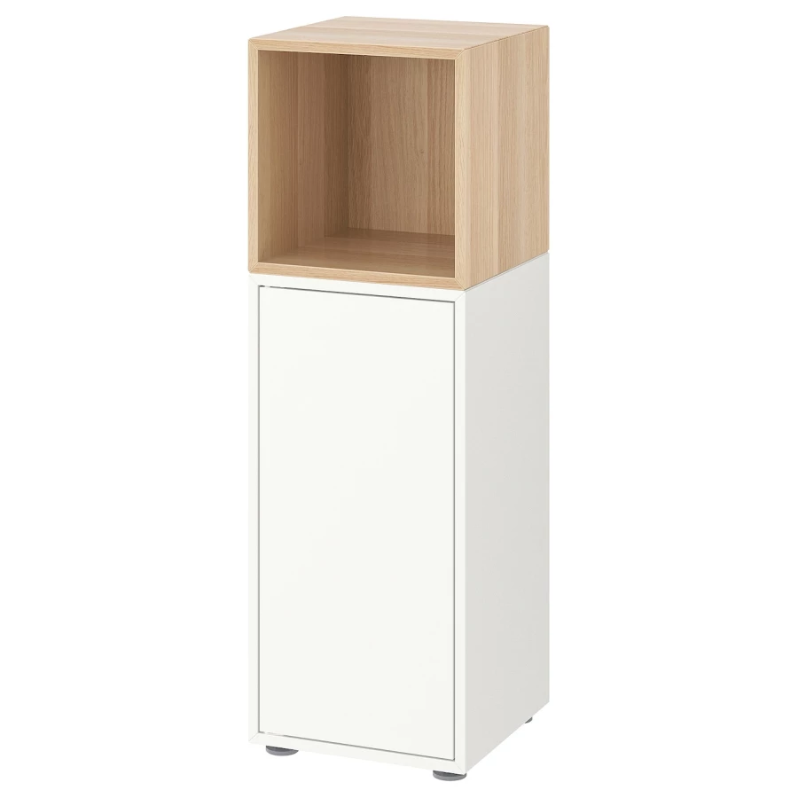 Комбинация для хранения - EKET IKEA/ЭКЕТ ИКЕА, 35x35x107 белый/ бежевый (изображение №1)