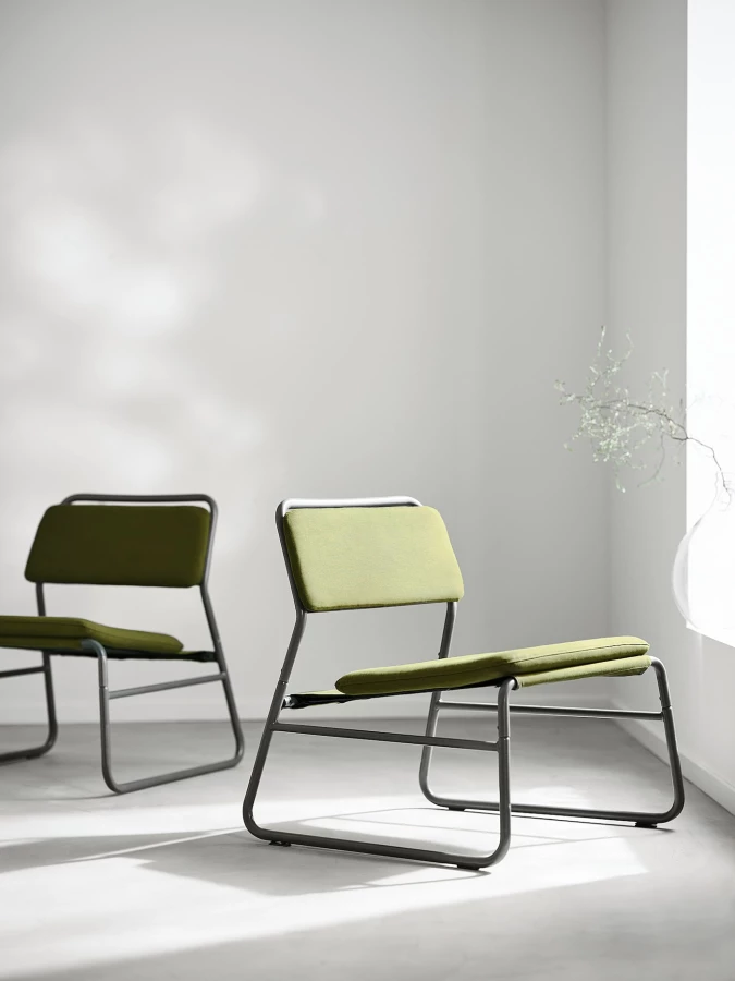 Кресло - IKEA LINNEBÄCK/LINNEBACK, 72x69x65см, зеленый, ЛИННЕБЕК ИКЕА (изображение №3)