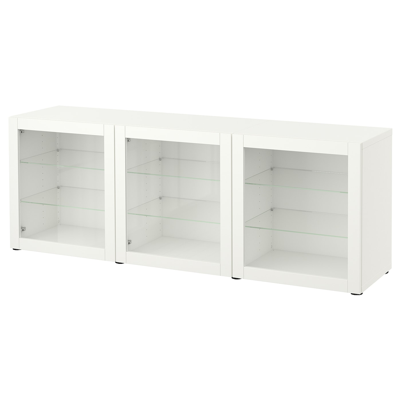 Комбинация для хранения - IKEA BESTÅ/BESTA /БЕТСА/БЕСТО ИКЕА, 180x42x65 см, белый,