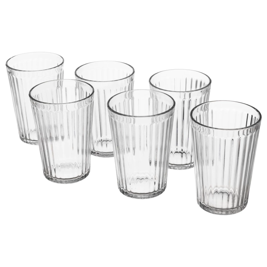 Набор стаканов, 4 шт. - IKEA VARDAGEN, 310 мл, прозрачный, ВАРДАГЕН ИКЕА (изображение №1)