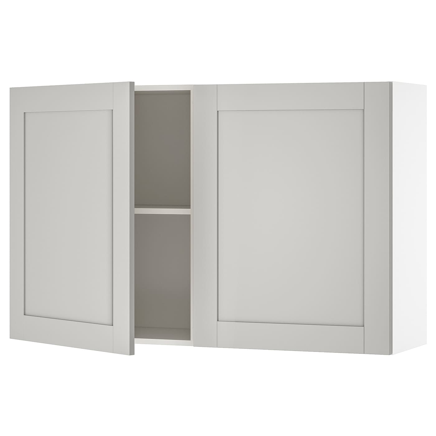 Кухонный настенный шкаф - IKEA KNOXHULT/КНОКСХУЛЬТ ИКЕА, 120x75 см, серый