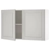 Кухонный навесной шкаф - IKEA KNOXHULT/КНОКСХУЛЬТ ИКЕА, 120x75 см, серый