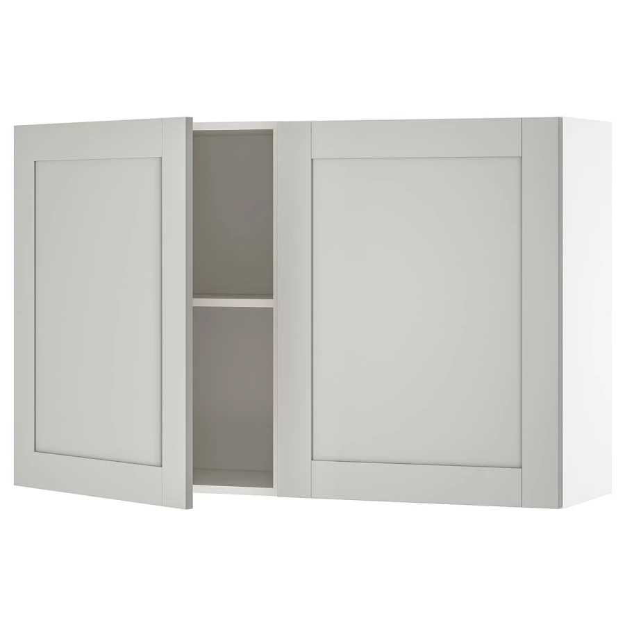 Кухонный настенный шкаф - IKEA KNOXHULT/КНОКСХУЛЬТ ИКЕА, 120x75 см, серый (изображение №1)