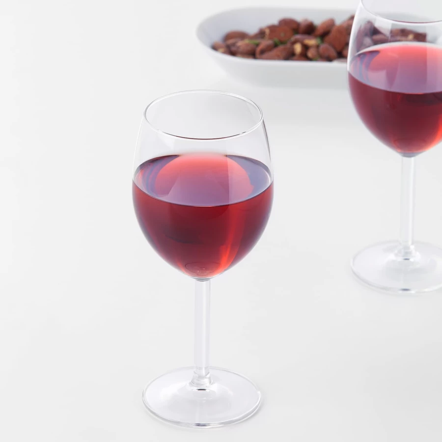 Набор бокалов для красного вина, 6 шт. - IKEA SVALKA, 300 мл, прозрачное стекло, СВАЛКА ИКЕА (изображение №2)