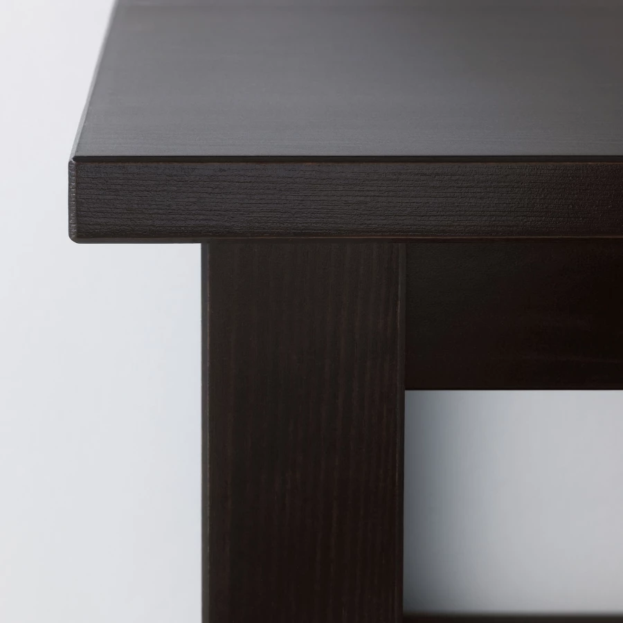 Журнальный стол - HEMNES IKEA/ ХЕМНЕС ИКЕА, 90х90х46 см, черный (изображение №3)