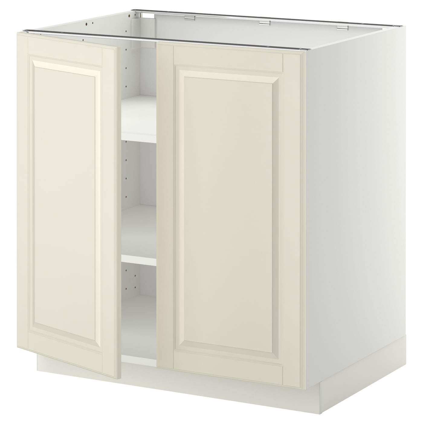 Напольный шкаф - IKEA METOD, 88x62x80см, белый/светло-бежевый, МЕТОД ИКЕА