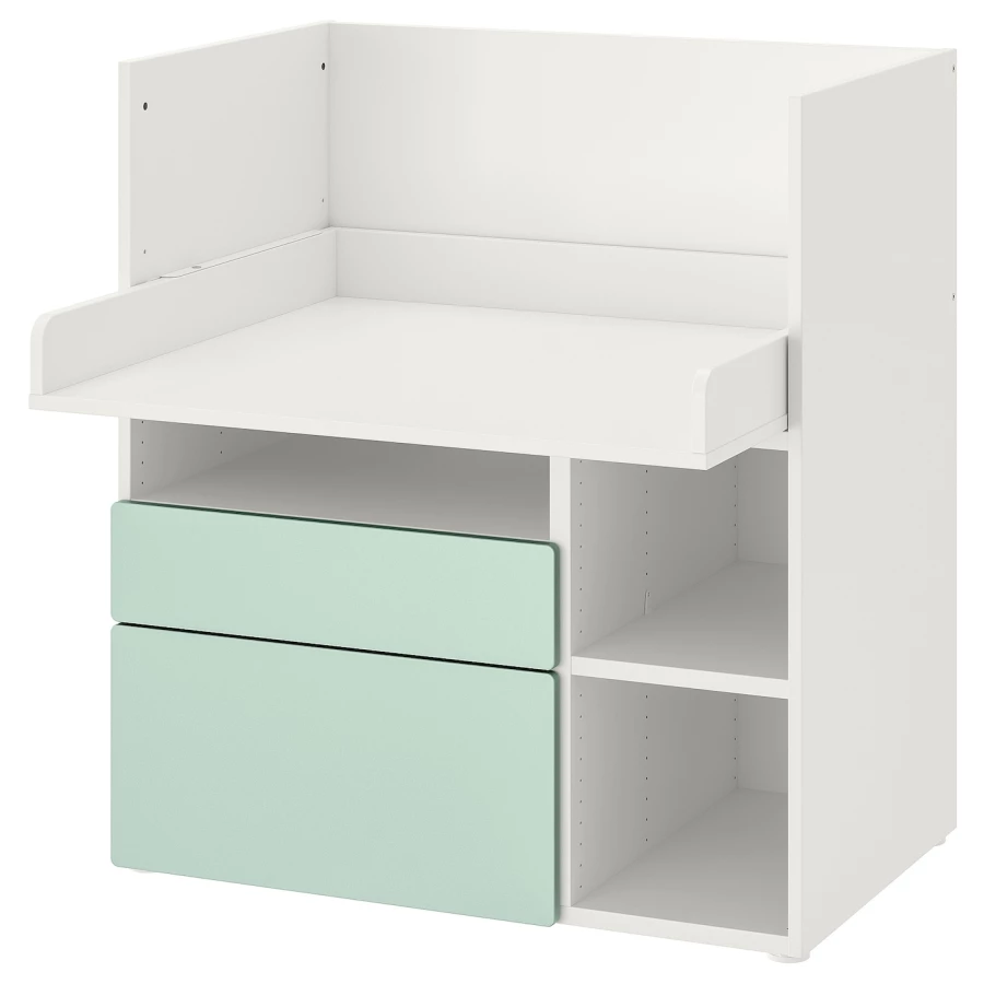 Пеленальный стол - IKEA SMÅSTAD/SMASTAD/СМОСТАД ИКЕА,  100х90 см, белый/зеленый (изображение №1)