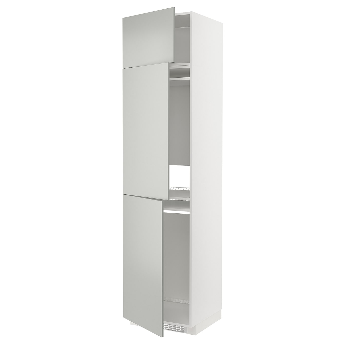 Шкаф - METOD IKEA/ МЕТОД ИКЕА,  248х60 см, белый/серый