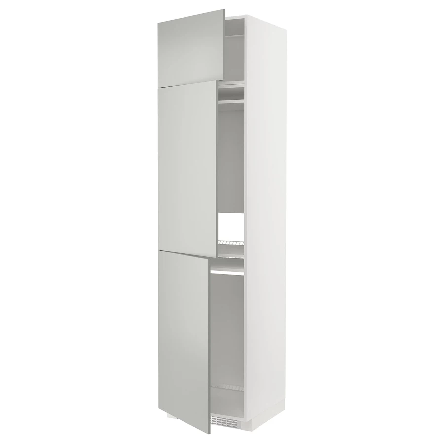 Шкаф - METOD IKEA/ МЕТОД ИКЕА,  248х60 см, белый/серый (изображение №1)