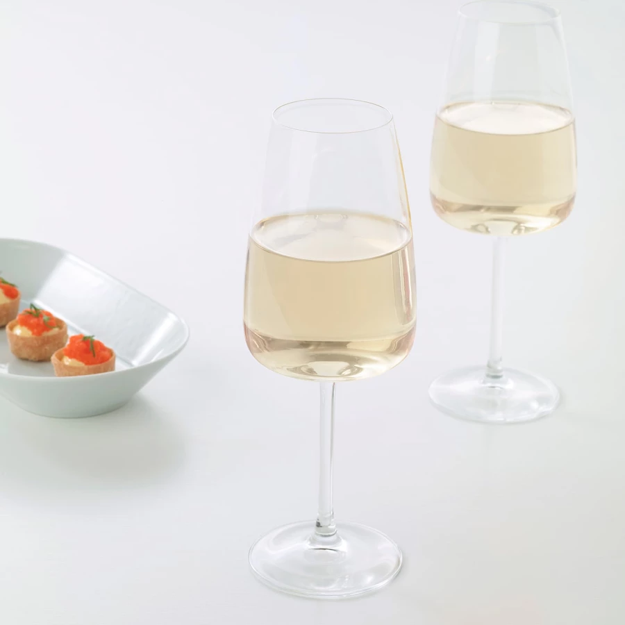Бокал для белого вина - IKEA DYRGRIP, 420 мл, прозрачное стекло, ДЮГРИП ИКЕА (изображение №2)