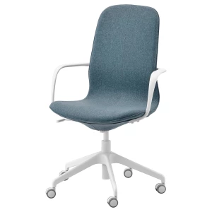 Офисный стул - IKEA LÅNGFJÄLL/LANGFJALL, 68x68x104см, черный, ЛОНГФЬЕЛЛЬ ИКЕА