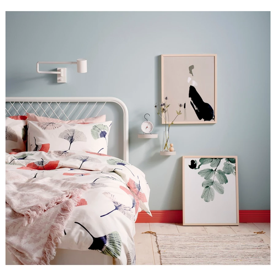 Каркас кровати - IKEA NESTTUN, 200х160 см, белый, НЕСТТУН ИКЕА (изображение №4)
