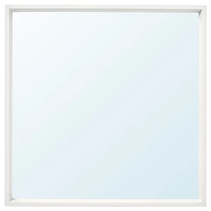 Зеркало настенное - IKEA NISSEDAL/НИССЕДАЛЬ ИКЕА, 65х65 см, белый