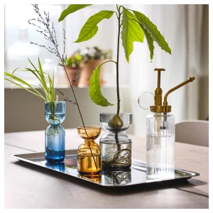 Второе фото. Комплект ваз - IKEA DAKSJUS, синий, желтый, серый, ДАКСЬЮС ИКЕА