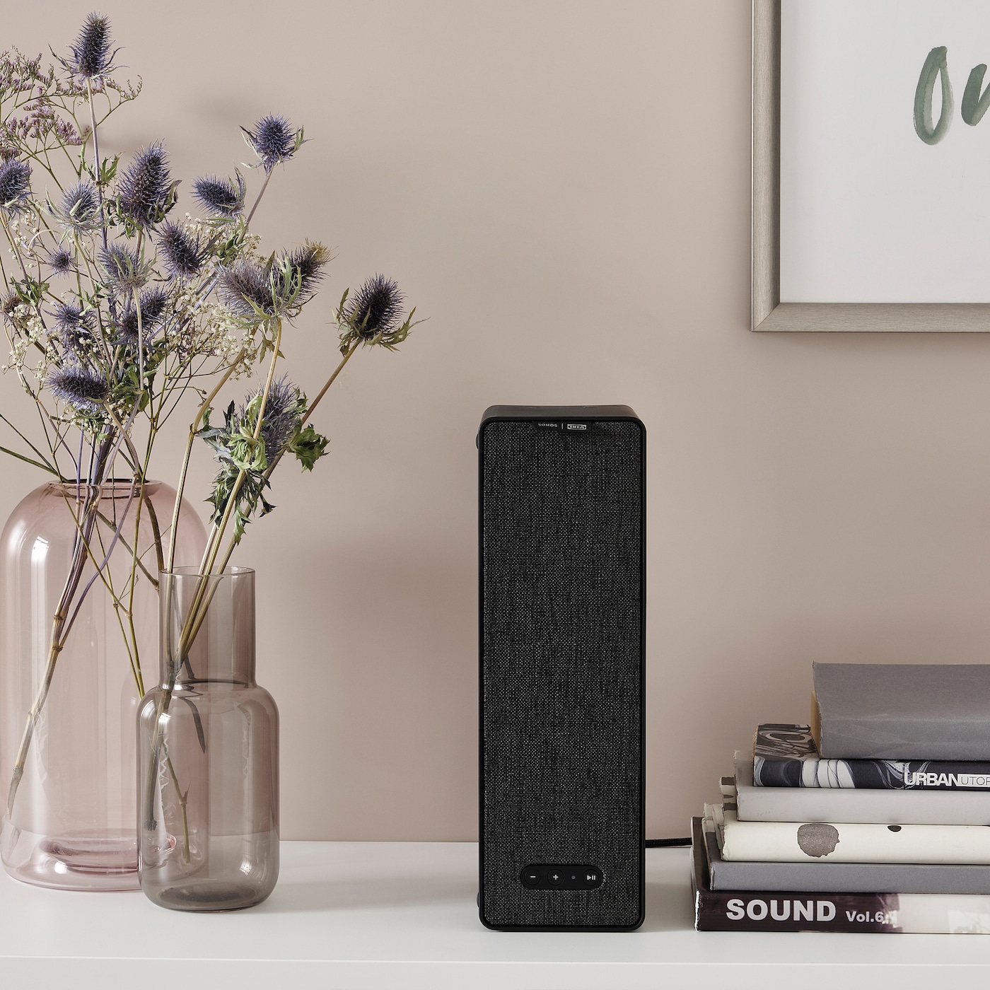 Колонка Wi-Fi - IKEA SYMFONISK, 10х15х31 см, черный, СИМФОНИСК