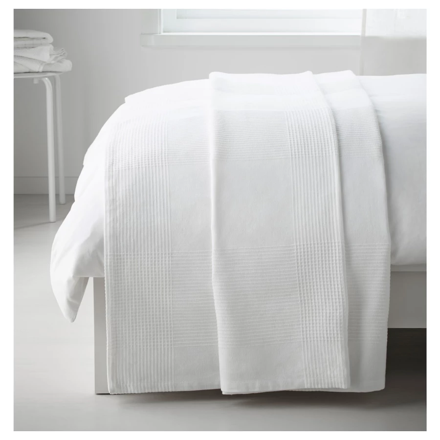 Одеяло - INDIRA IKEA/ ИНДИРА ИКЕА, 250х150 см, белый (изображение №3)