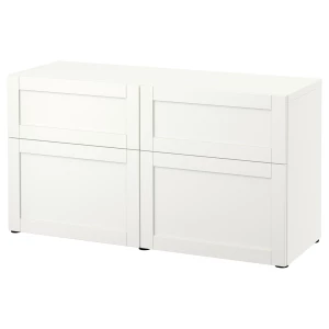 Комбинация для хранения - IKEA BESTÅ/BESTA, 120х42х65 см, белый, БЕСТО ИКЕА