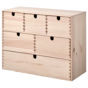 Комод - IKEA MOPPE/МОППЕ ИКЕА, 18х42х32 см, под беленый дуб