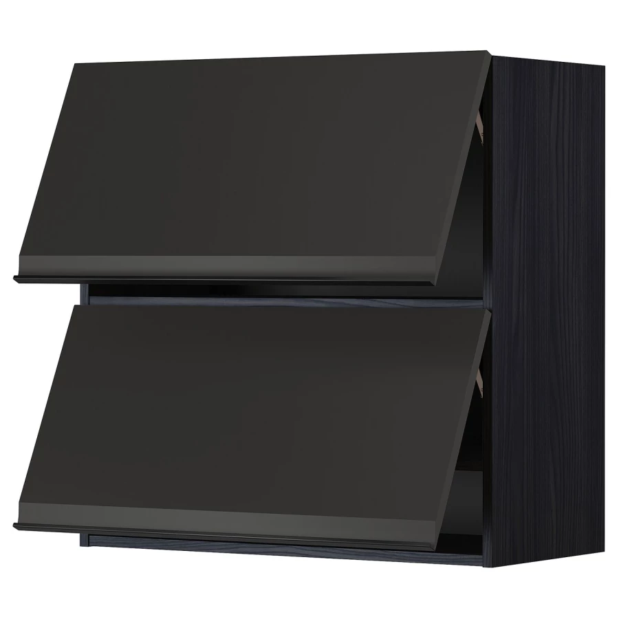 Навесной шкаф - METOD  IKEA/  МЕТОД ИКЕА, 80х80 см, черный (изображение №1)
