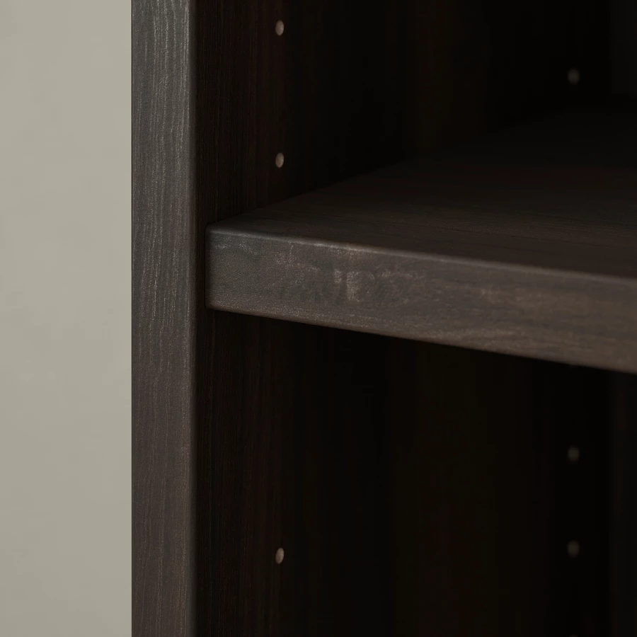 Книжный шкаф -  BILLY / OXBERG IKEA/ БИЛЛИ/ ОКСБЕРГ ИКЕА, 160х106 см, темно-коричневый (изображение №5)