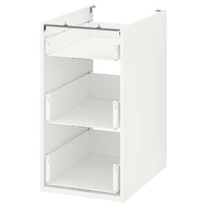Каркас тумбы с ящиками - IKEA ENHET, 75x60x40см, белый, ЭНХЕТ ИКЕА