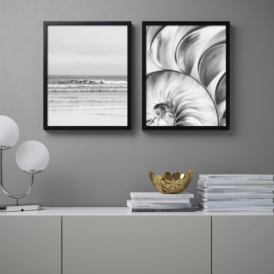 Постер - IKEA BILD, 40х50 см, «Серый океан», БИЛЬД ИКЕА (изображение №2)